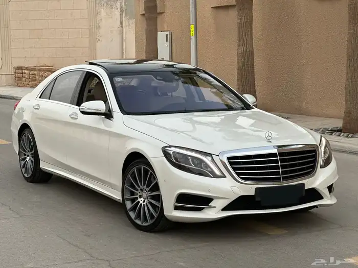 مرسيدس S400 ابيض لؤلؤي بدي وكاله ماشي 132 الف 41