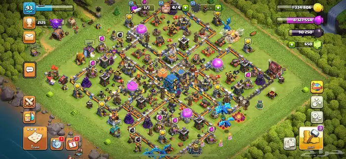 حساب كلاش اوف كلانس تاون 12 0