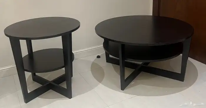 طاولات لغرفة معيشه باللون الاسود 16