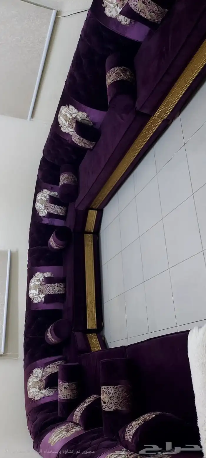 كنب جلوس متصل بزاويتين 0