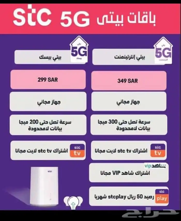 اشتراكات مع 5g 29