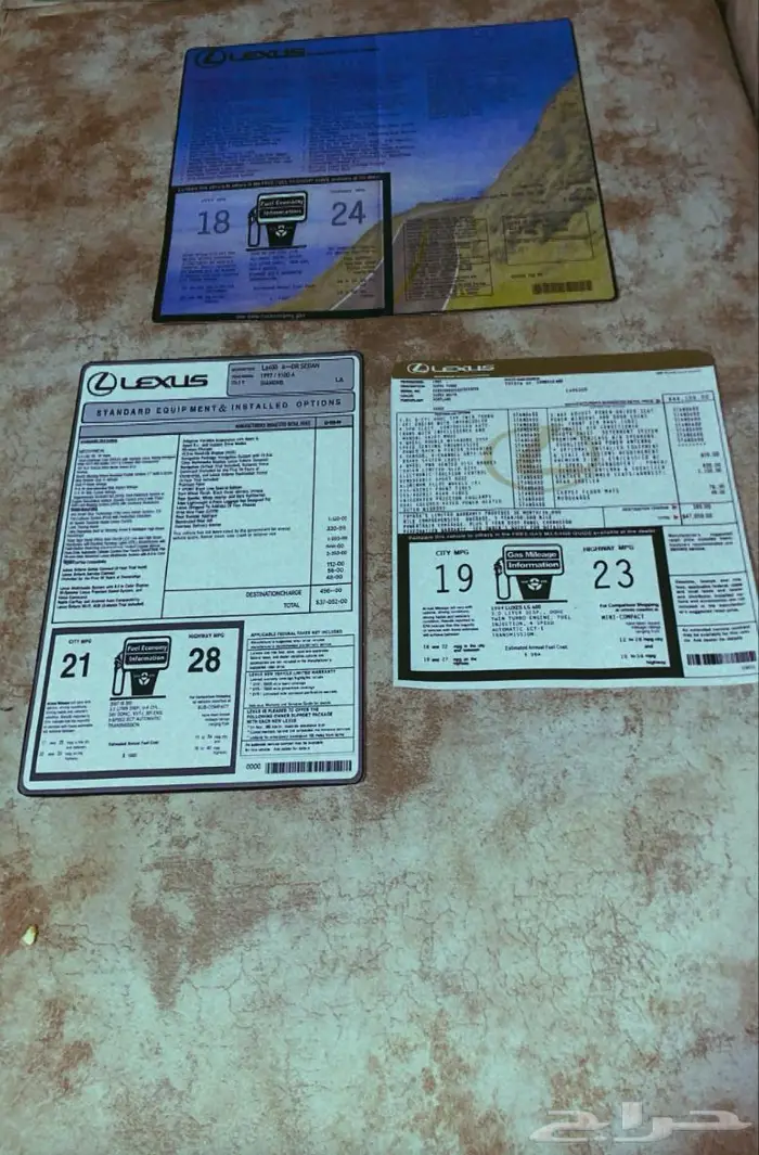 تفصيل استكر لكزز ls430 -400-rx-gtx-ls- 1