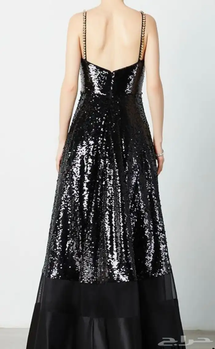 فستان سهرة ( فيفيد فلير ) اسود ترتر 2