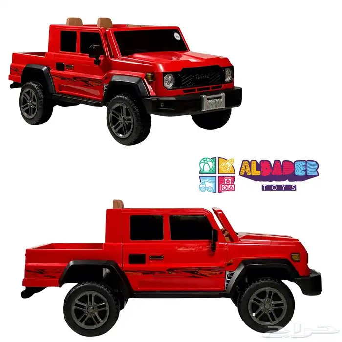 سيارة أطفال بتصميم شاص تويوتا بمحركين - سياره ركوب للأطفال 14