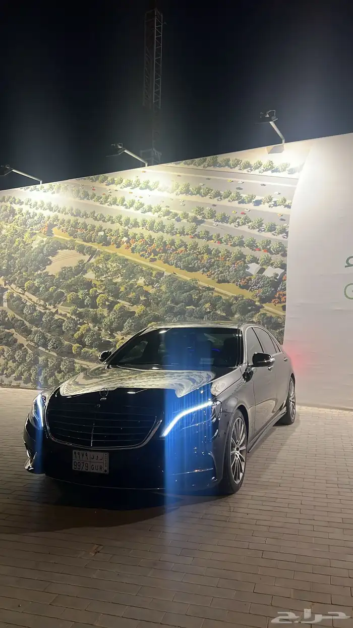 مرسيدس s400 2016 وكاله اسود ملكي 8