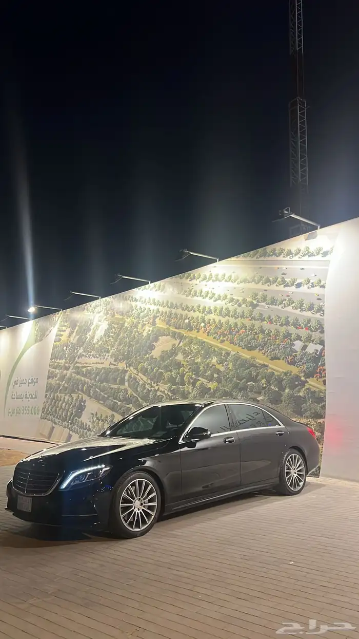 مرسيدس s400 2016 وكاله اسود ملكي 9