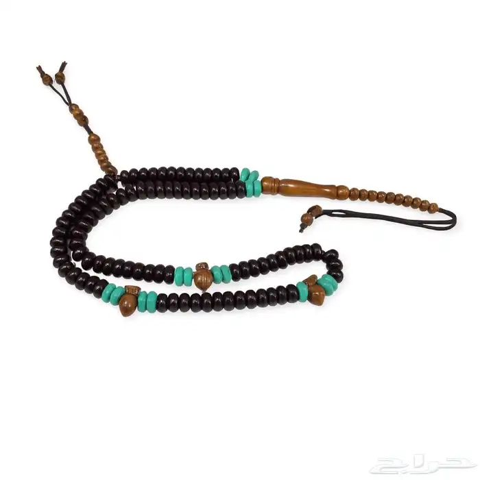 سبحة كوك بني بعداد مع خرزات الفيروز 2