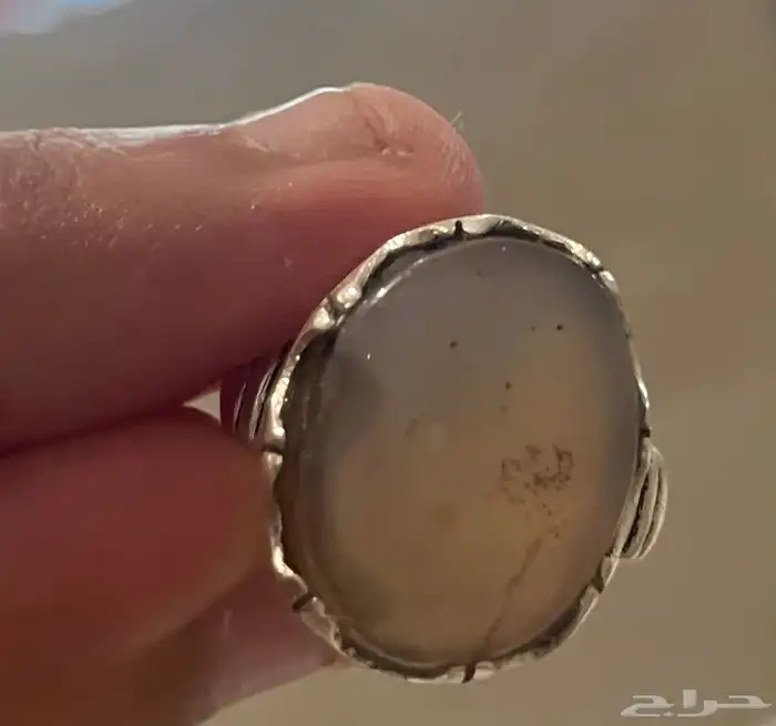 خاتم مصور وحجر عقيق 0