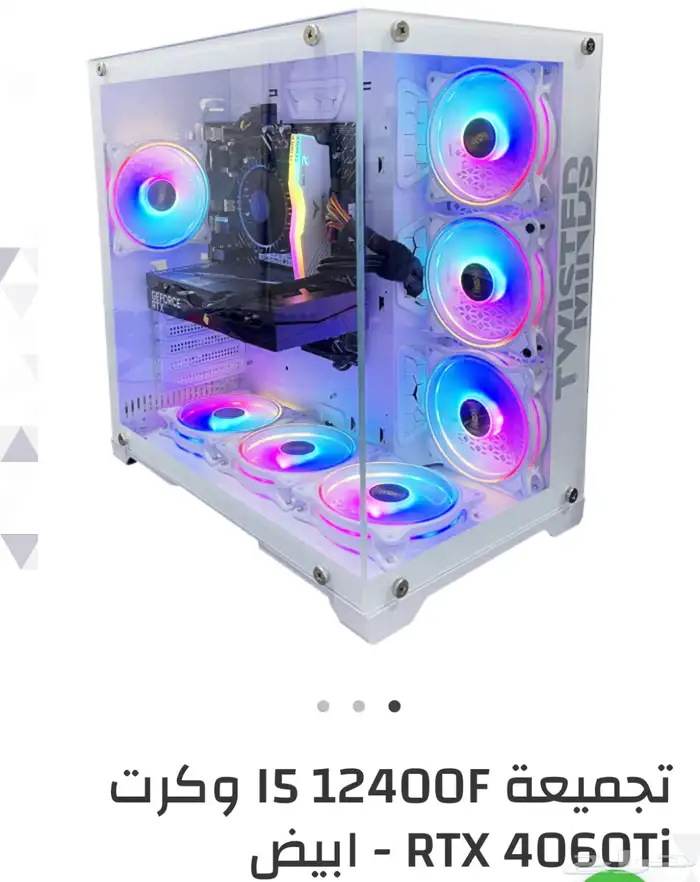 جهاز PC جيمنج شبه جديد للبيع مع شاشة 4