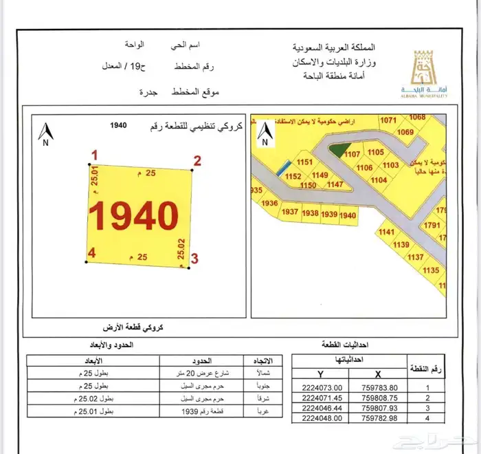 ارض للبيع في جدرة في الباحة 3