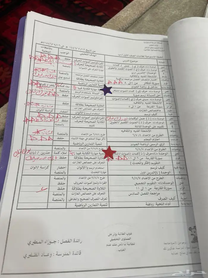 معلمه تاسيس وصفوف اولي 7