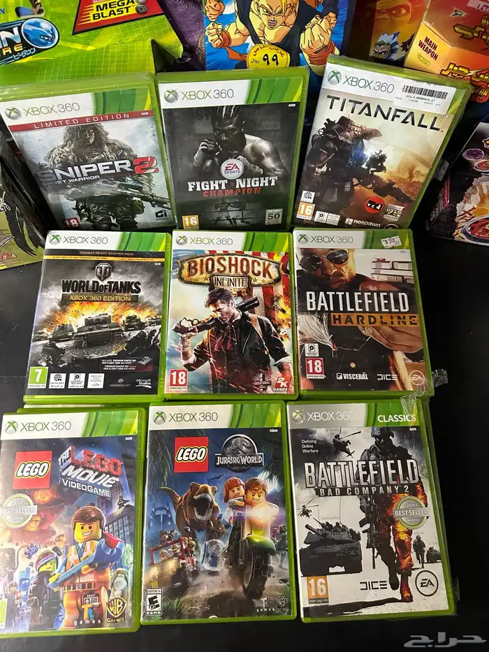 اشرطه xbox one و xbox 360 مباع 3