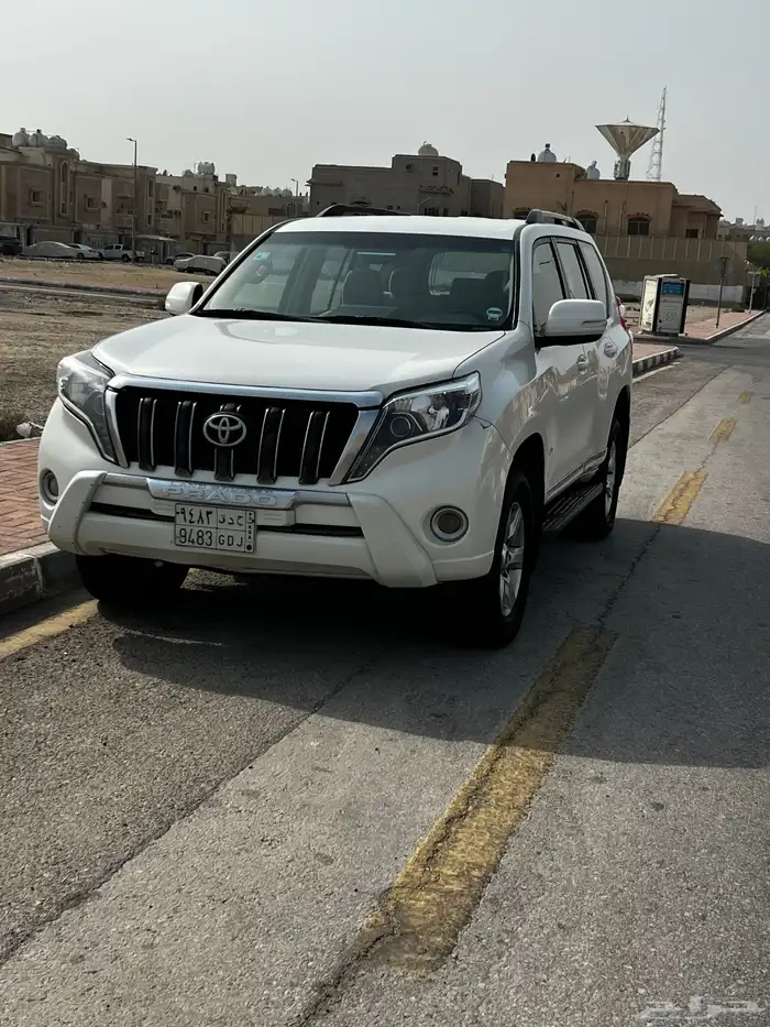 برادو 2014 أبيض  لؤلؤي 2