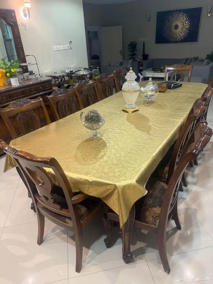 طاولة طعام 12 كرسي ممتازة 0