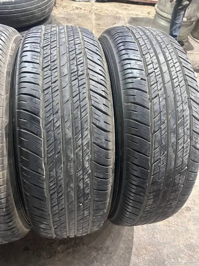جنوط بلتينيوم  اصلي وكاله  مع كفرات دنلوب 265.70.18ت23 7