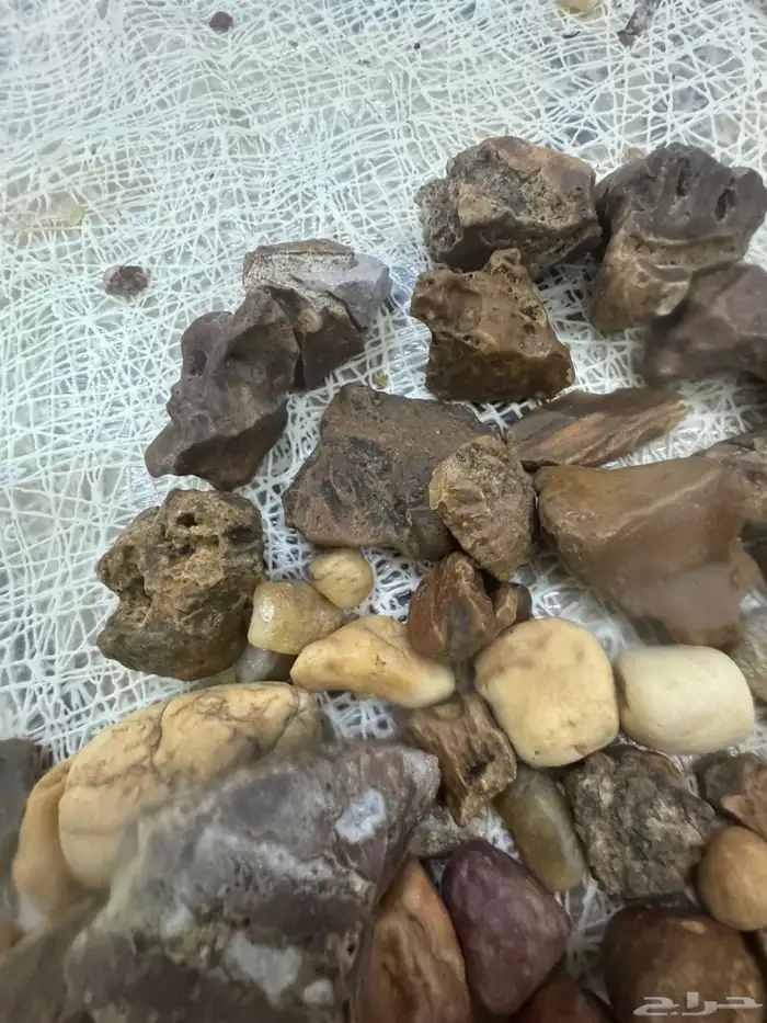 مجموعة احجار كريمه ونيازك وبركاني وكوارتز. وعقيق خام. 4