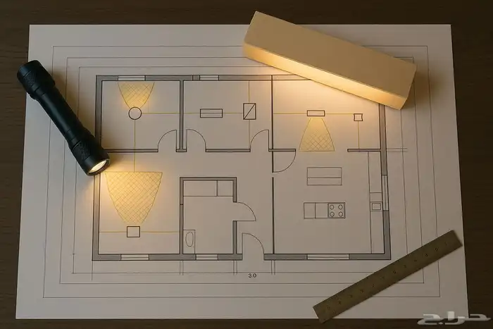 مهندس اضاءه ( توزيع اضاءه اناره مدروس تصميم 3D و 2D) 1