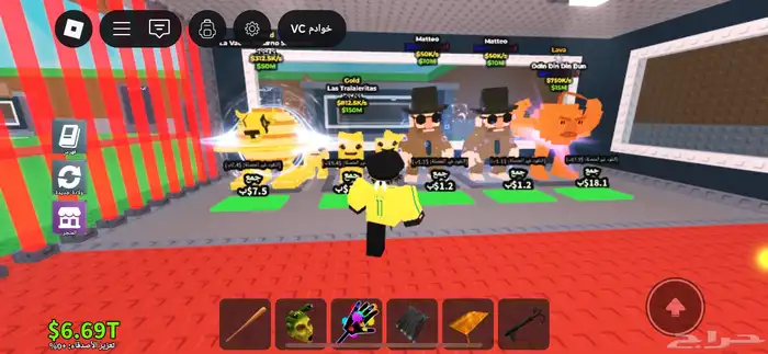 حساب روبلوكس فيه الرجل 6