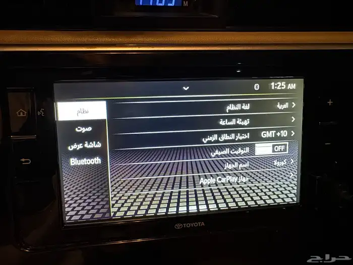 شاشة ربع وشاص وكامري واغلب سيارات تايوتا 5