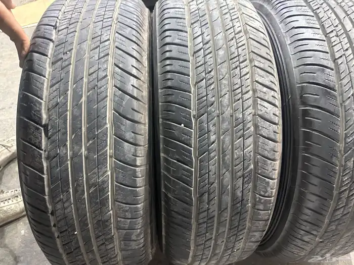 جنوط بلتينيوم  اصلي وكاله  مع كفرات دنلوب 265.70.18ت23 9