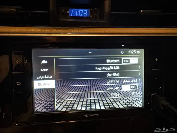 شاشة ربع وشاص وكامري واغلب سيارات تايوتا 8
