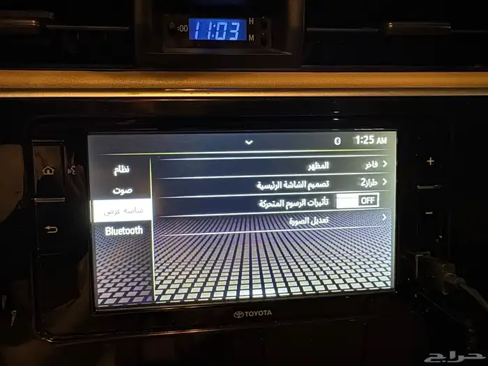 شاشة ربع وشاص وكامري واغلب سيارات تايوتا 7