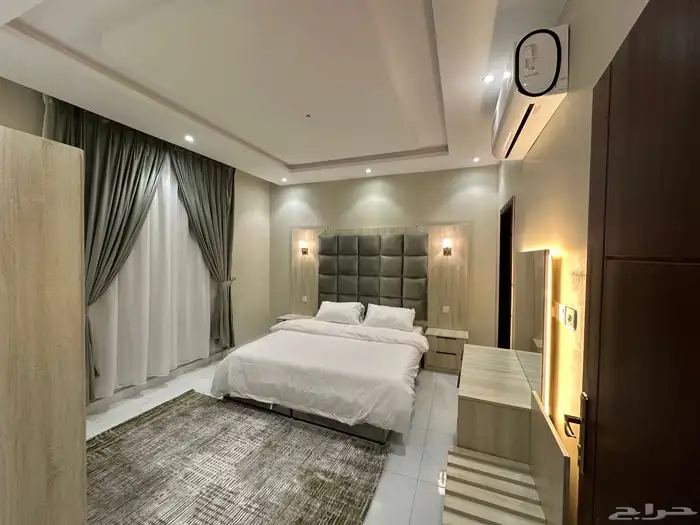 شقق مفروشه للإيجار جديدشهري حي الصفا غرفتين غرفه وغرفه وصاله 1