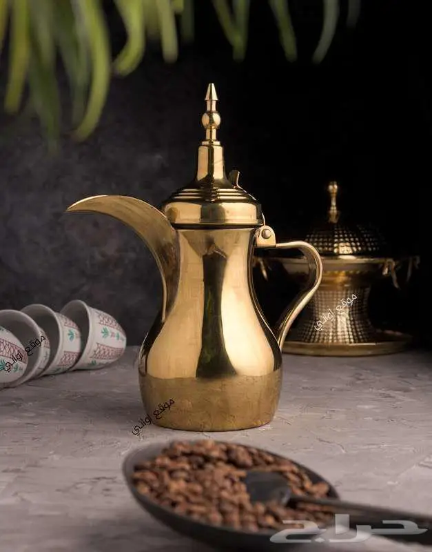 دلة رسلان الذهبية 1.1 لتر 0