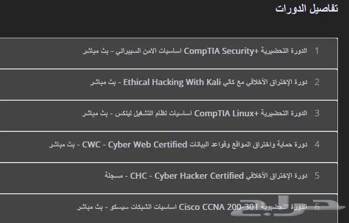 معسكر الامن السيبراني - المستوى الأول 0