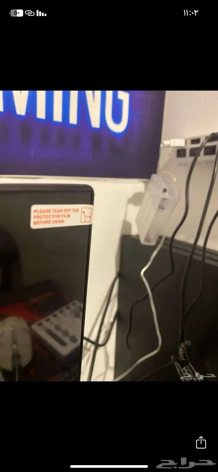 للبيع شاشه قيمنق منحنيه ومايك خارجي 1