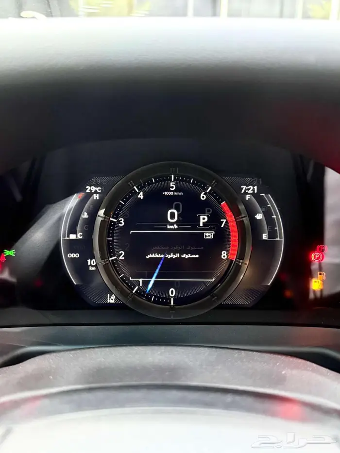 لكزس ES 350 FF فل كامل سعودي 2025 اسود داخل احمر 8