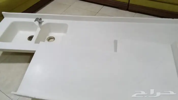 رخامة مطبخ للبيع مع حوضين 2