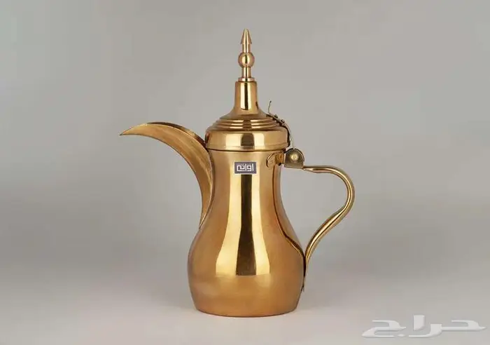 دلة رسلان الذهبية 1.1 لتر 9