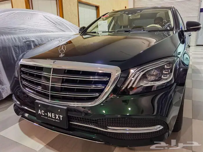 Mercedes Benz S450 2018 مميز اللون الزيتي كالجديد 0