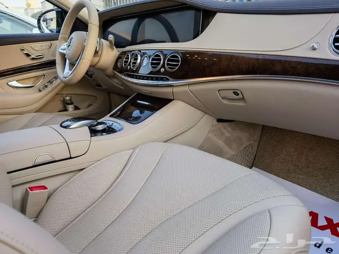 Mercedes Benz S450 2018 مميز اللون الزيتي كالجديد 6