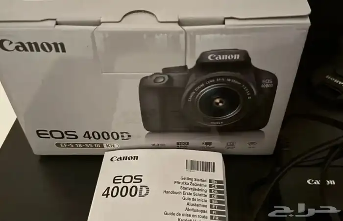 كاميرا كانون 4000D استخدام نظيف 0