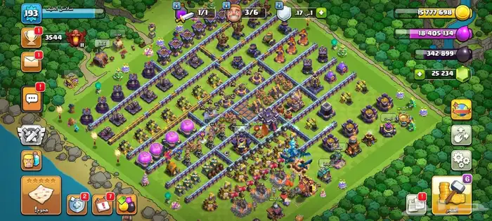 قرية كلاش تاون 15 شبه ماكس فيها 25الف جوهرة 0