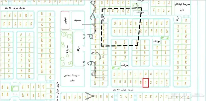 ارض على شارع 25 م للبيع في مخطط الرح ابوعريش 3