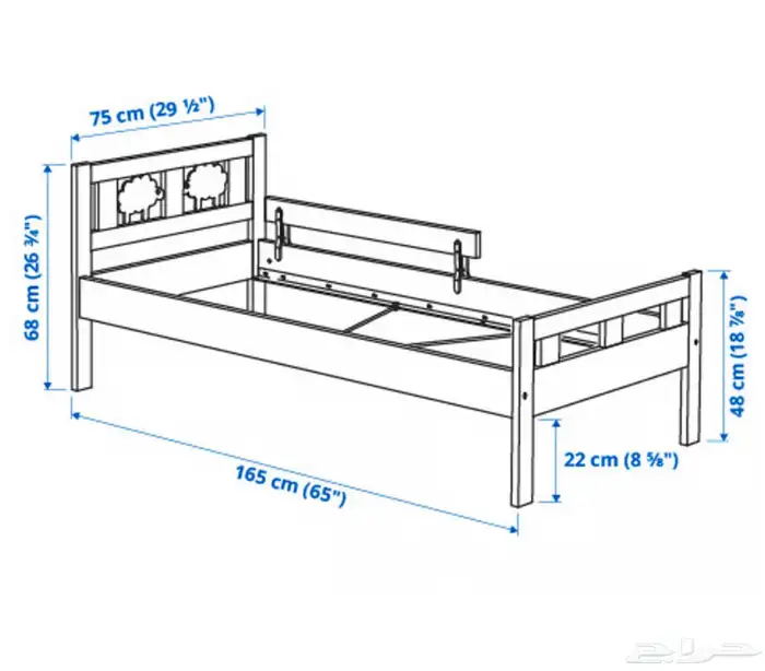 سرير أطفال بحاله جيده 1