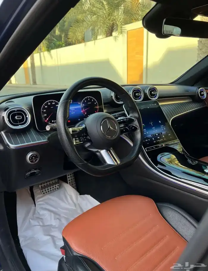 مرسيدس C200 KIT AMG شركة الجفالي ضمان الى 2027 7