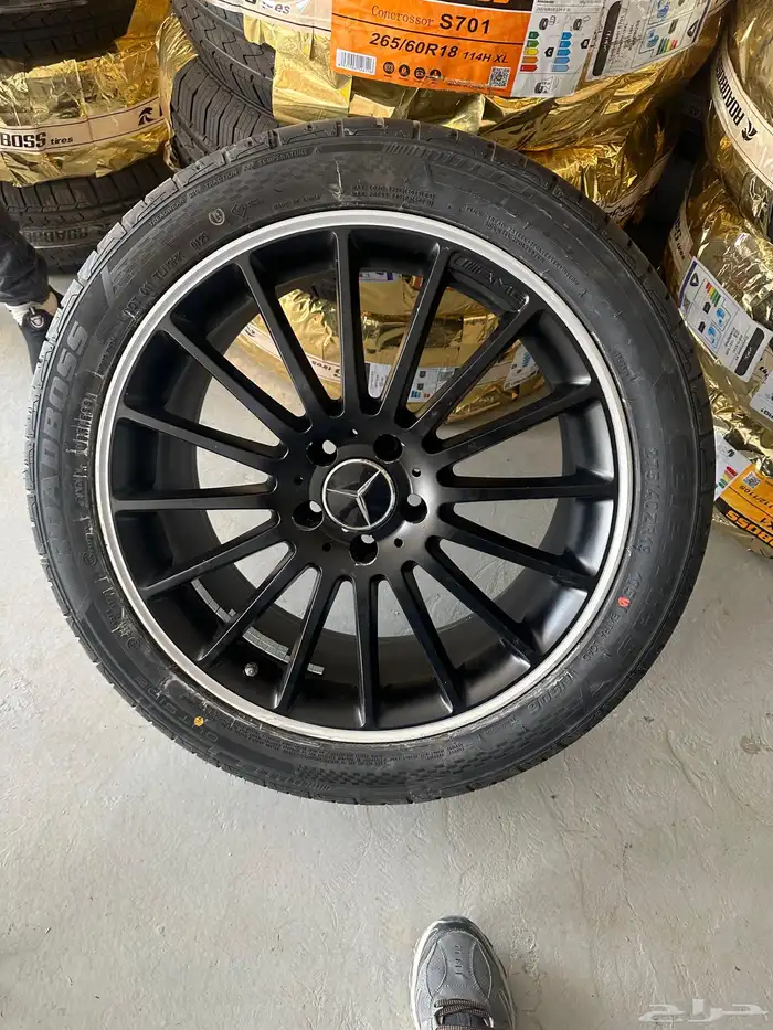 جنوط مرسيدس AMG s63 مقاس 19 الخلفي عرضين 2