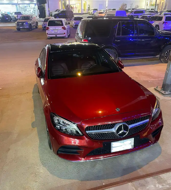 مرسيدس C200 احمر نظيفة 2020 ممشى 50 الف 11