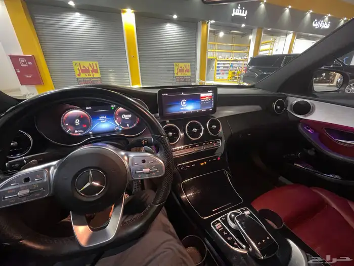 مرسيدس C200 احمر نظيفة 2020 ممشى 50 الف 12