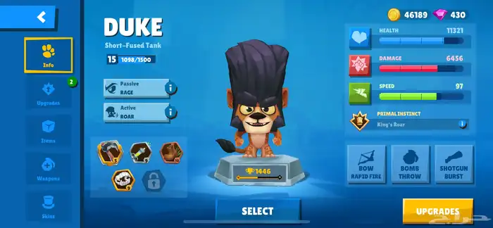 للبيع حساب Zoobaاسطوري المستوى21 عدد الكوؤس59 500 شخصيات50 21