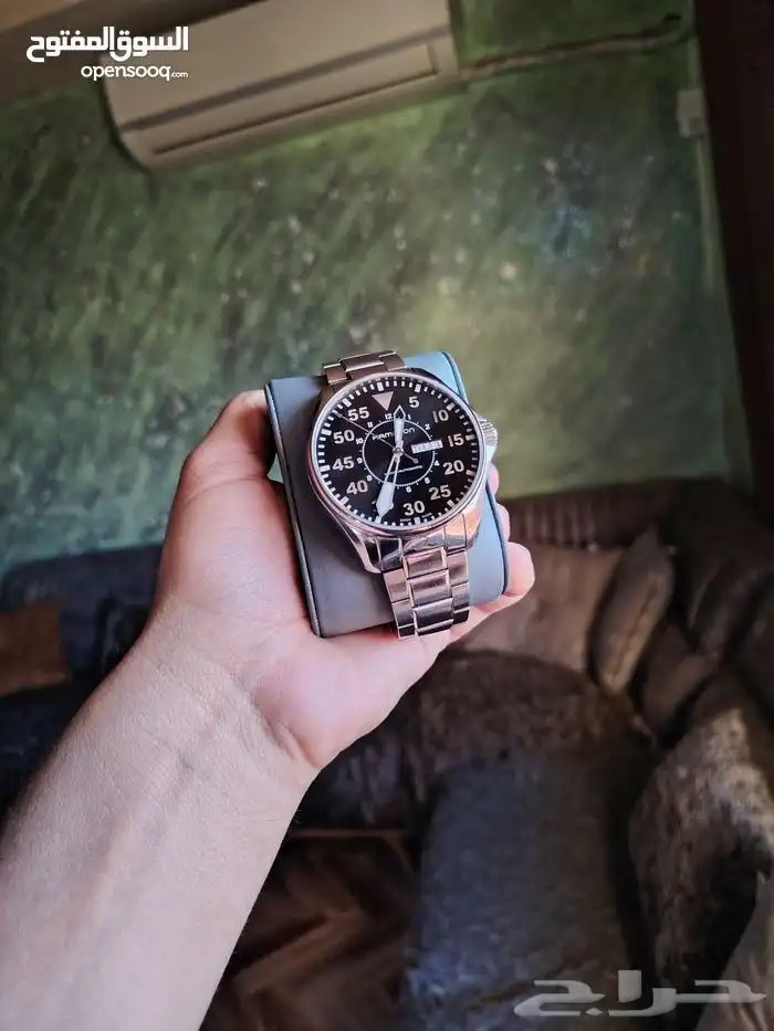 ساعة يد Hamilton Khaki Aviation Pilot بحالة ممتازه جدا 1