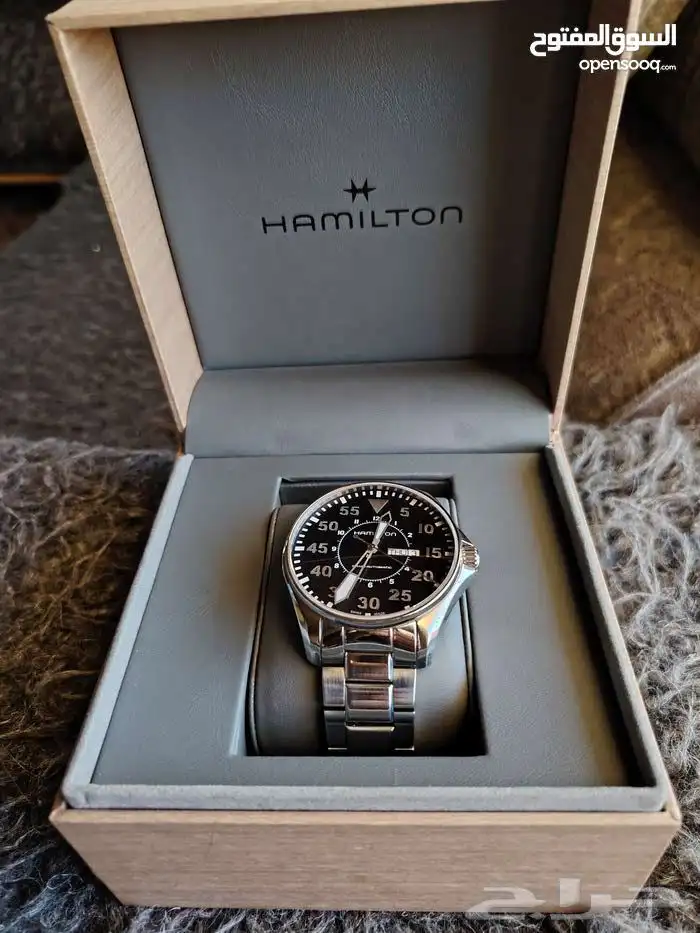 ساعة يد Hamilton Khaki Aviation Pilot بحالة ممتازه جدا 9