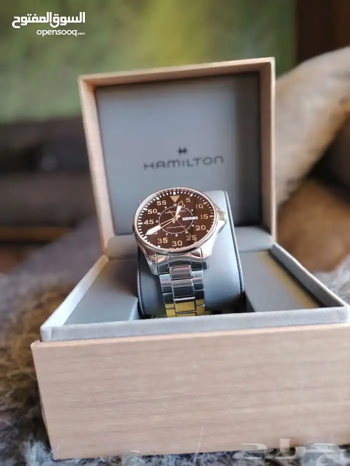 ساعة يد Hamilton Khaki Aviation Pilot بحالة ممتازه جدا 11