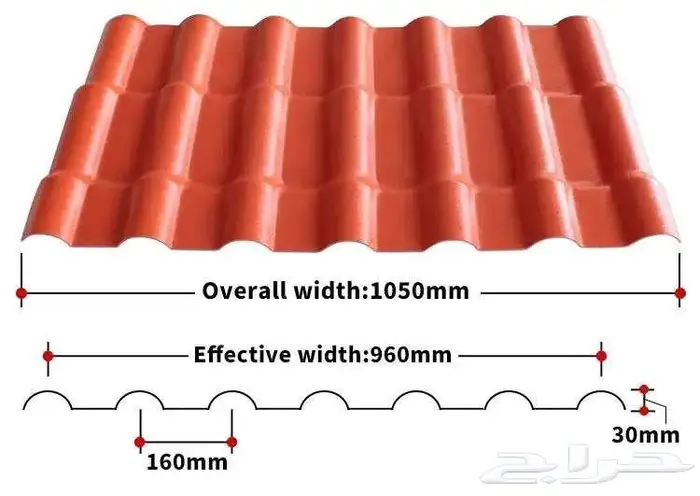 للبيع بديل قرميد بلاستيك PVC 7