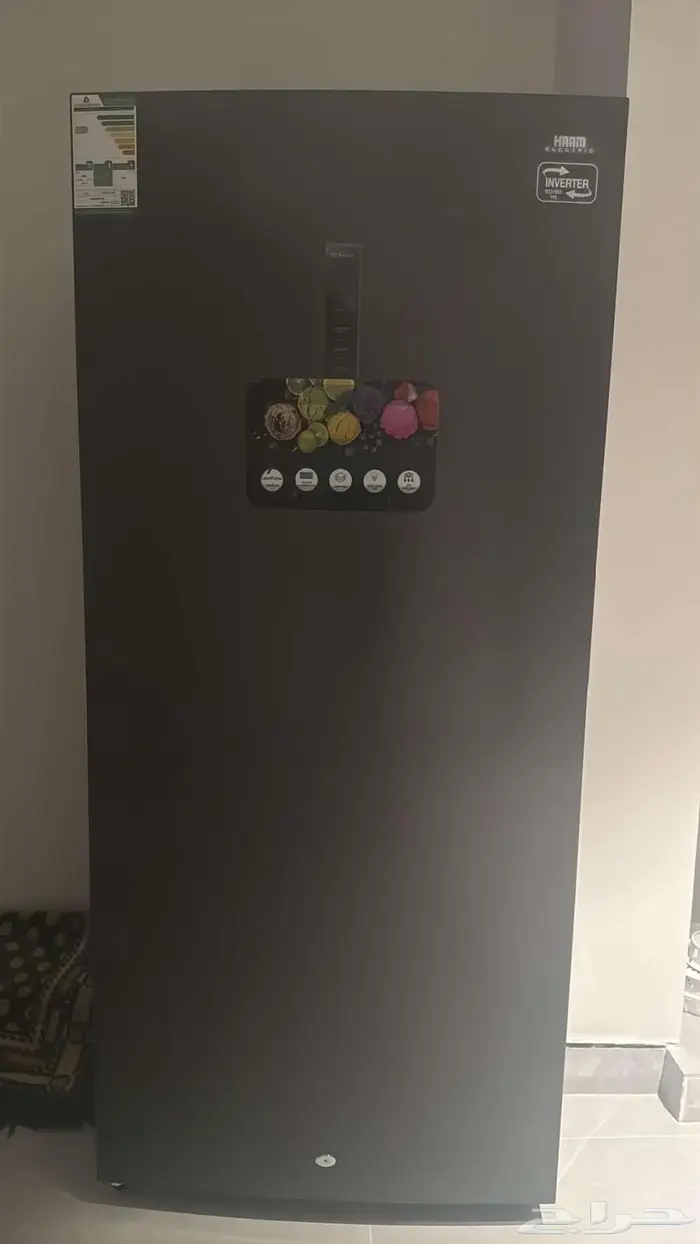 ثلاجة وفريزر هام رأسي باب واحد انفرتر استيل 21.2 قدم 0