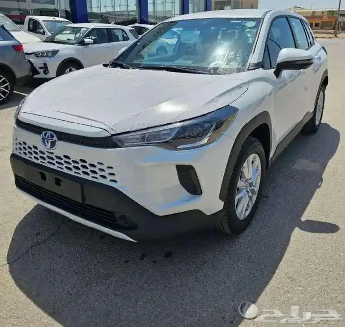 كورولا كروس LE أبيض هايبرد 2025 1